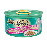 Fancy Feast Elegant Medleys Cat Food Chicken Florentine In Sauce w/Garden Greens Full-Size Picture